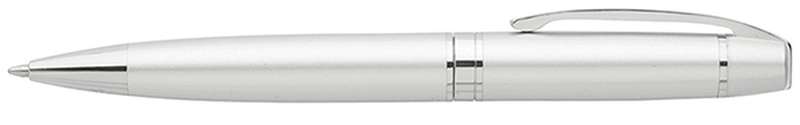 Casarotto Ballpoint Pen. Metal Pen in Matt Black Finish With Shiny Silver Accents.