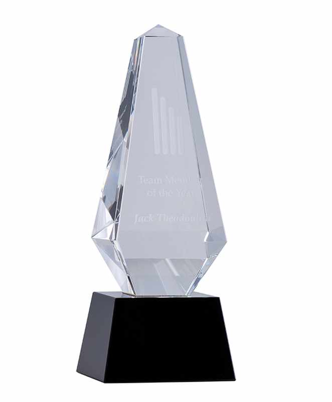 Black and Clear Crystal – Obelisk