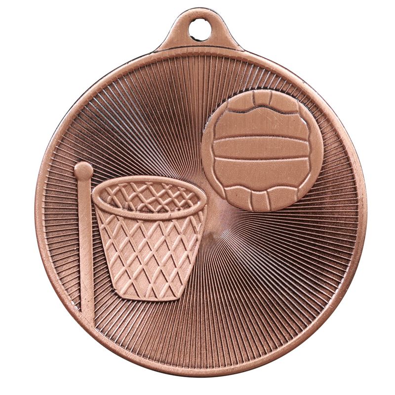 Netball Bronze Medal 50mm
