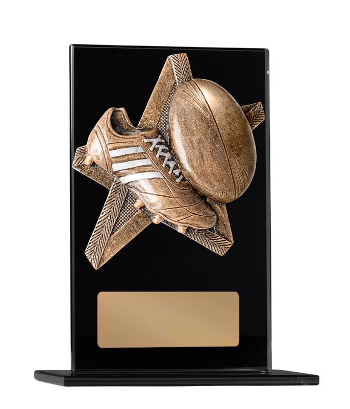 Rugby Glass Trophy 200mm