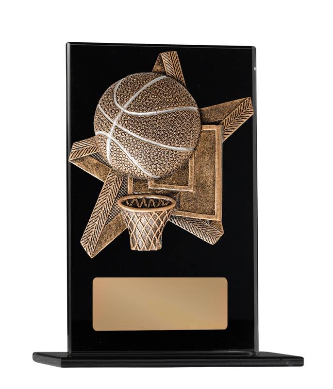 Basketball Glass Trophy 200mm
