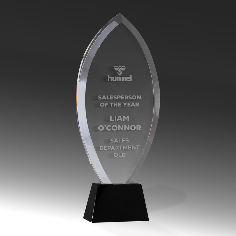 Black Crystal Flame Crystal Award 180mm