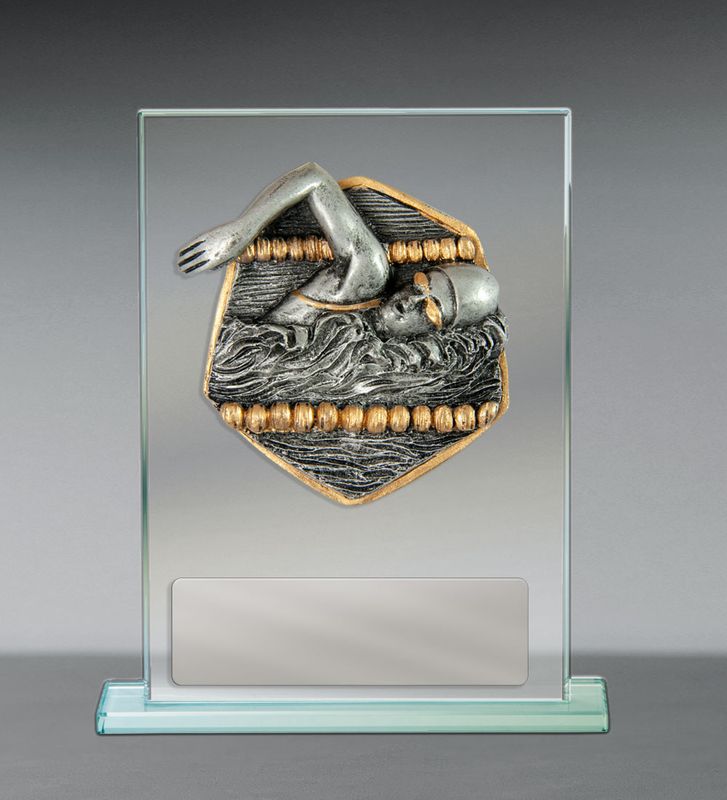 Swimming Glass Trophy 170mm