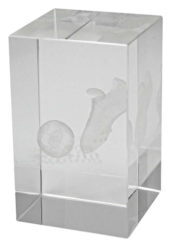 Football Crystal Block Award