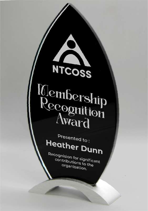 Glass Award Black Rocket