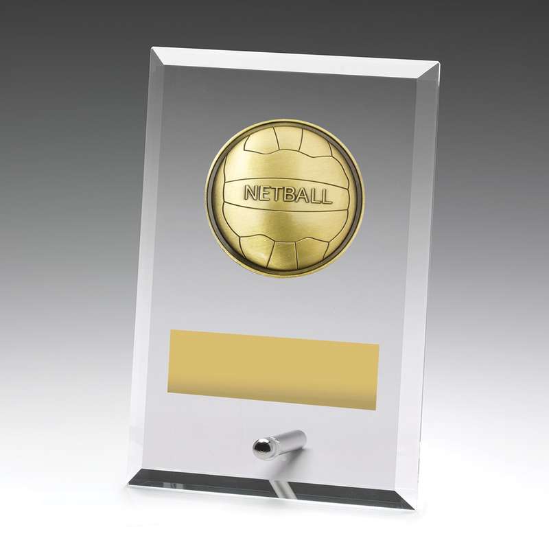 Glass Plaques - Netball