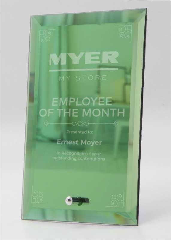 Glass Green Mirror – 150mm X 100mm