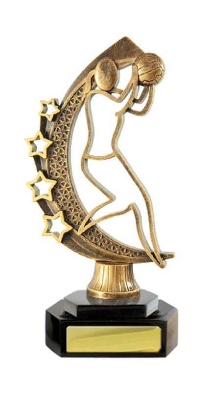 Netball Fig. on Base Trophy 185mm