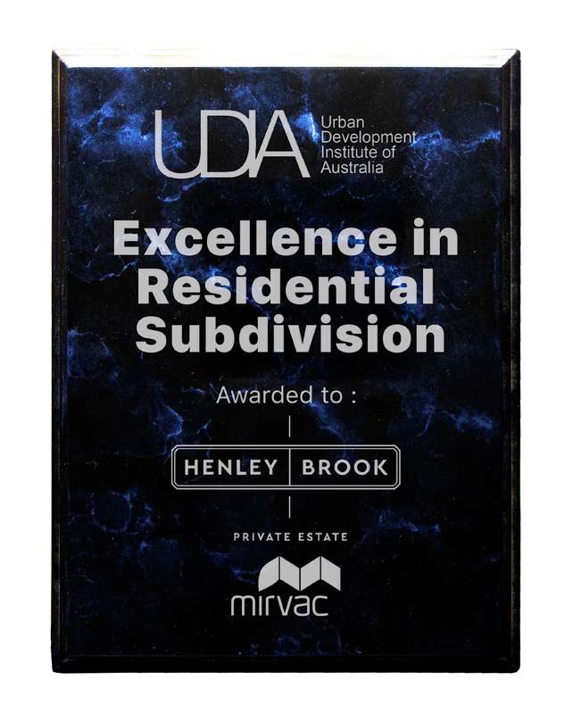 Gloss Plaque Blue Marble – 178mm X 228mm