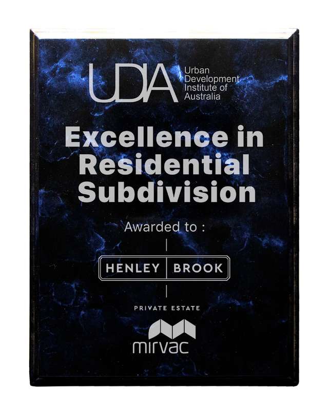 Gloss Plaque Blue Marble – 305mm X 228mm