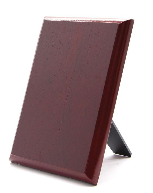 Plaque Burgundy/Stand Small – 125mm X 90mm