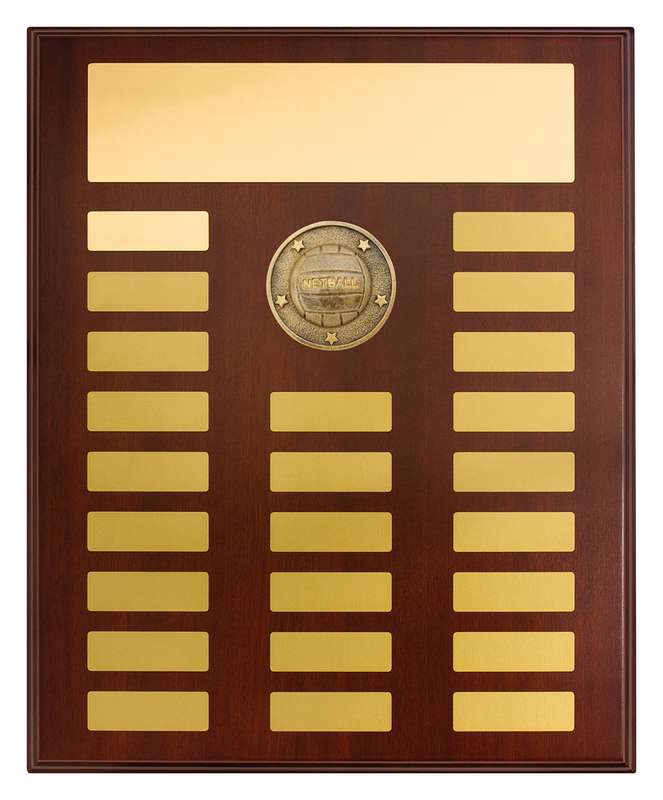 Perpetual Plaque – Netball