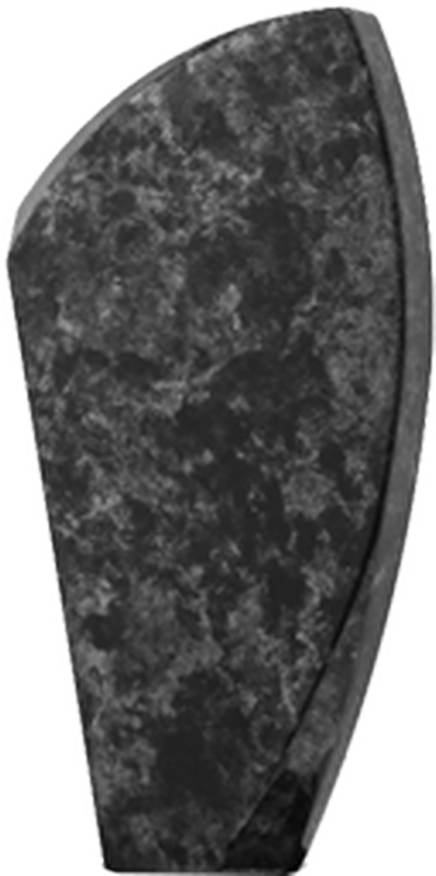 Backstand Curved Black Marble