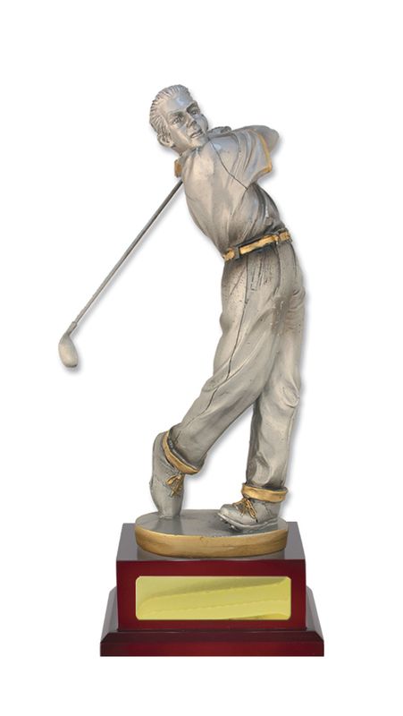 Golf Fig. Male on Base Trophy 245mm