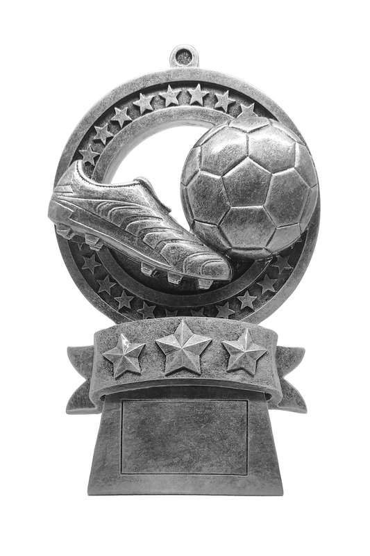 Star Medal Football/Soccer Large Resin
