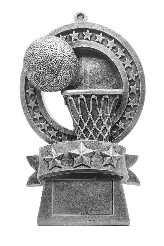 Star Medal Basketball Large Resin