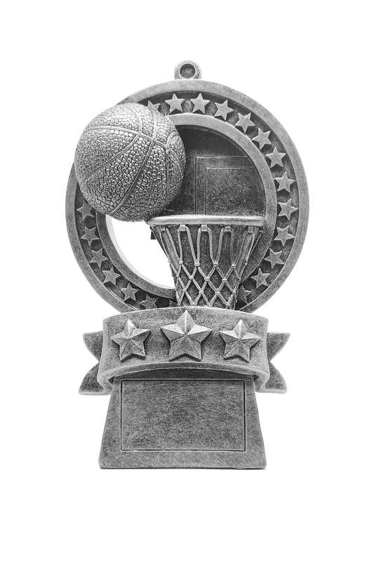 Star Medal Basketball Small Resin
