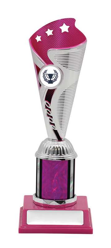 General Awards – 230mm – Silver/Pink