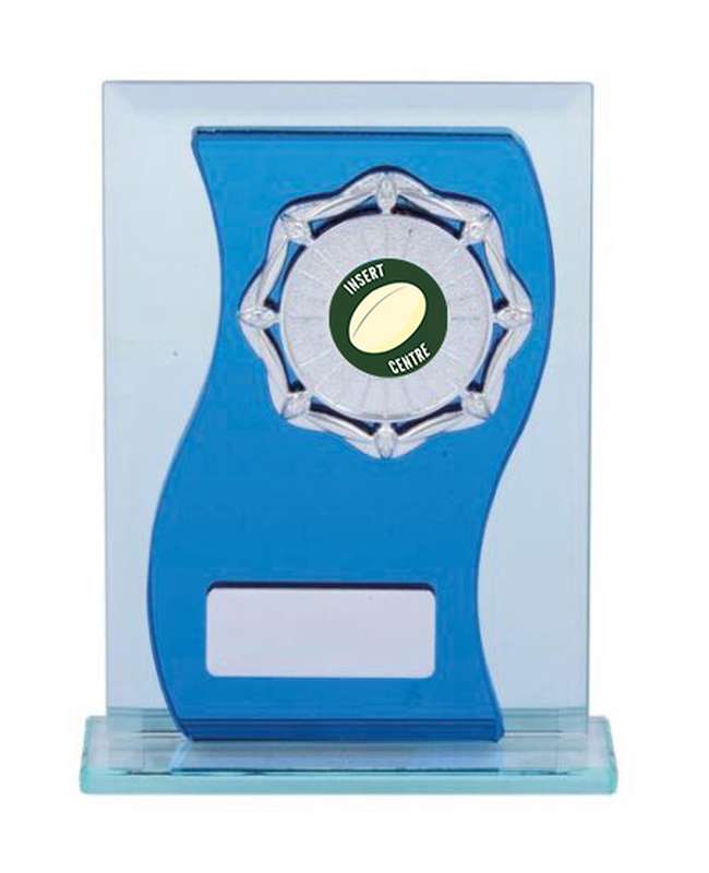 Rugby Glass Sports Trophy – 25mm Insert