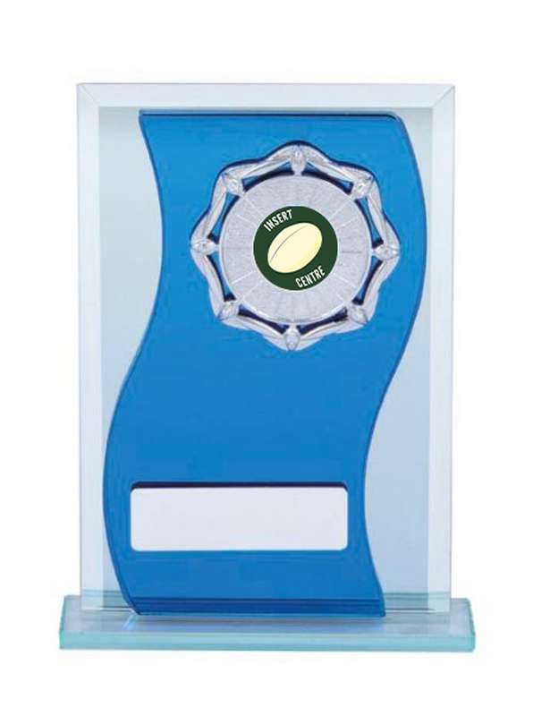 Rugby Glass Sports Trophy – 25mm Insert