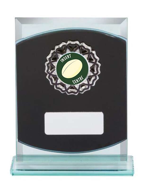 Rugby Glass Sports Trophy – 25mm Insert