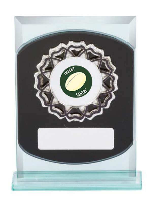 Rugby Glass Sports Trophy – 25mm Insert