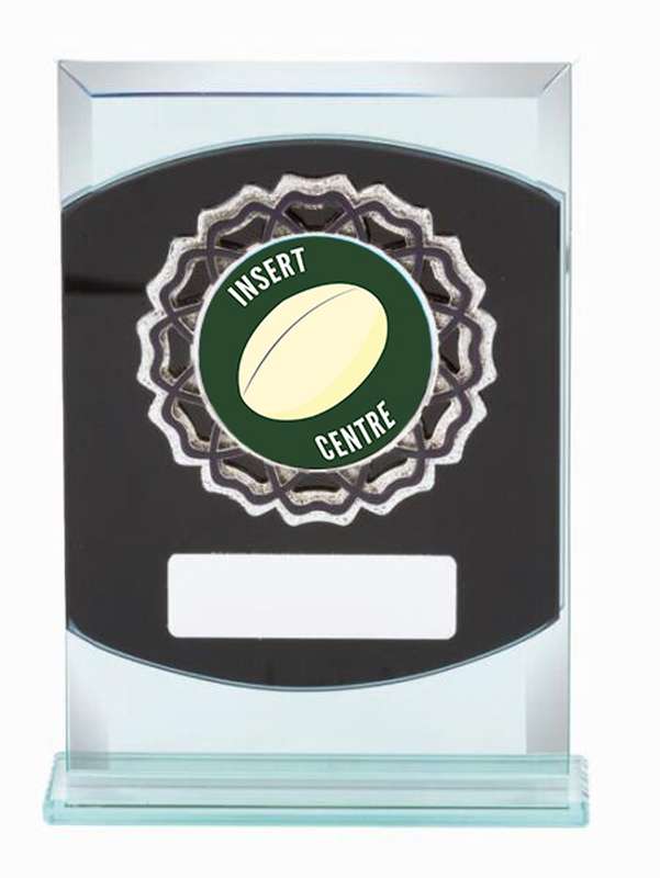 Rugby Glass Sports Trophy – 50mm Insert